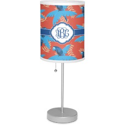 Blue Parrot 7" Drum Lamp with Shade Linen (Personalized)