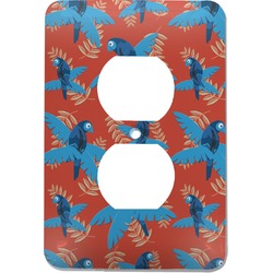 Blue Parrot Electric Outlet Plate