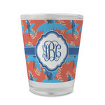 Blue Parrot Glass Shot Glass - 1.5 oz - Single (Personalized)