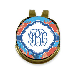 Blue Parrot Golf Ball Marker - Hat Clip - Gold