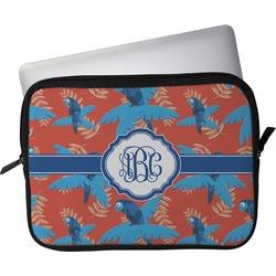 Blue Parrot Laptop Sleeve / Case - 15" (Personalized)