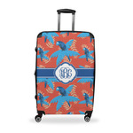 Blue Parrot Suitcase - 28" Large - Checked w/ Monogram