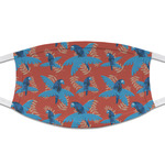 Blue Parrot Cloth Face Mask (T-Shirt Fabric)