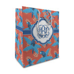 Blue Parrot Medium Gift Bag (Personalized)