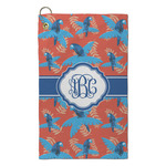 Blue Parrot Microfiber Golf Towel - Small (Personalized)