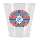 Blue Parrot Plastic Shot Glass (Personalized)