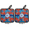 Blue Parrot Pot Holders - Set of 2 APPROVAL