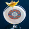 Blue Parrot Printed Drink Topper - Medium - In Context