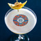 Blue Parrot Printed Drink Topper - Small - In Context