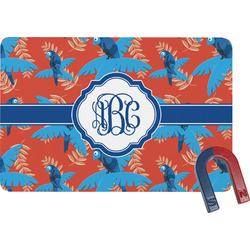 Blue Parrot Rectangular Fridge Magnet (Personalized)