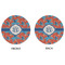 Blue Parrot Round Linen Placemats - APPROVAL (double sided)