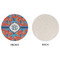 Blue Parrot Round Linen Placemats - APPROVAL (single sided)