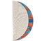 Blue Parrot Round Linen Placemats - HALF FOLDED (single sided)