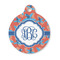 Blue Parrot Round Pet Tag