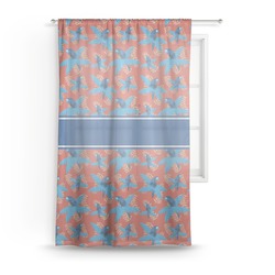 Blue Parrot Sheer Curtain - 50"x84"