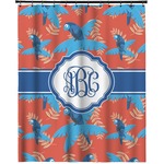 Blue Parrot Extra Long Shower Curtain - 70"x84" (Personalized)