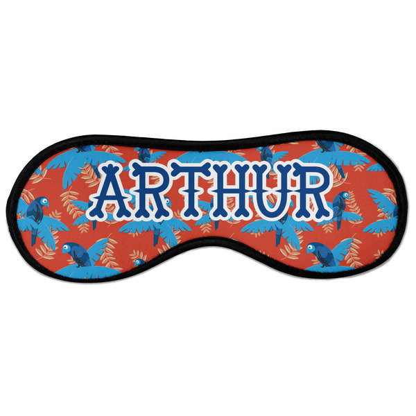 Custom Blue Parrot Sleeping Eye Masks - Large (Personalized)