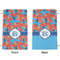 Blue Parrot Small Laundry Bag - Front & Back View