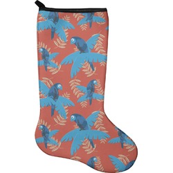 Blue Parrot Holiday Stocking - Single-Sided - Neoprene