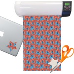 Blue Parrot Sticker Vinyl Sheet (Permanent)