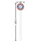 Blue Parrot White Plastic 5.5" Stir Stick - Round - Dimensions