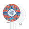 Blue Parrot White Plastic 5.5" Stir Stick - Single Sided - Round - Front & Back