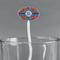 Blue Parrot White Plastic 7" Stir Stick - Oval - Main