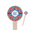 Blue Parrot Wooden 4" Food Pick - Round - Closeup