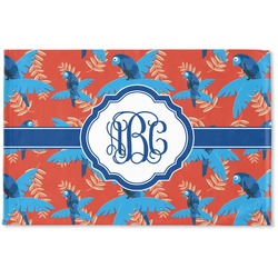 Blue Parrot Woven Mat (Personalized)