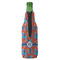 Blue Parrot Zipper Bottle Cooler - BACK (bottle)