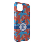 Blue Parrot iPhone Case - Plastic - iPhone 14 Pro Max (Personalized)