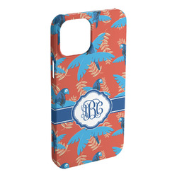 Blue Parrot iPhone Case - Plastic - iPhone 15 Pro Max (Personalized)