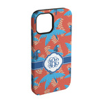 Blue Parrot iPhone Case - Rubber Lined - iPhone 15 Pro (Personalized)