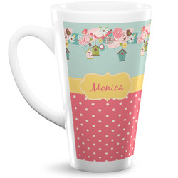 Easter Birdhouses Latte Mug (Personalized)