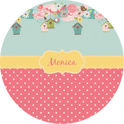 Easter Birdhouses Multipurpose Round Labels - 2" (Personalized)