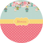 Easter Birdhouses Multipurpose Round Labels - 5" (Personalized)