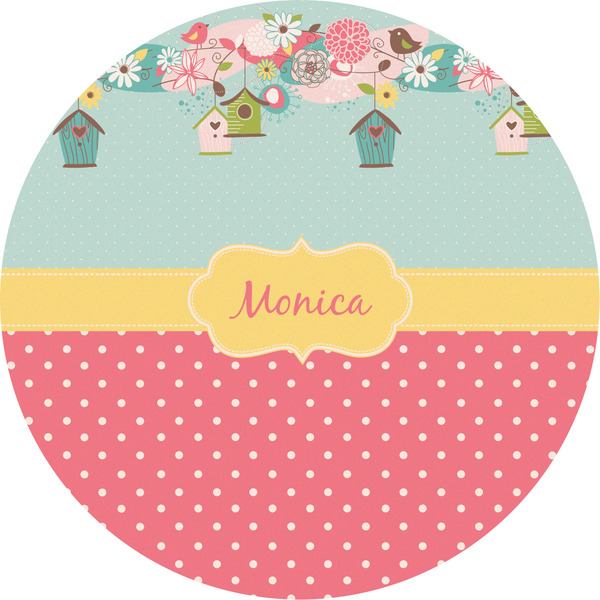 Custom Easter Birdhouses Multipurpose Round Labels - 5" (Personalized)