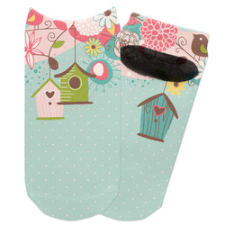 Easter Birdhouses Adult Ankle Socks