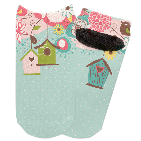 Custom Easter Birdhouses Adult Ankle Socks