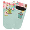 Easter Birdhouses Adult Ankle Socks - Single Pair - Front and Back