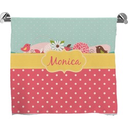 Easter Birdhouses Bath Towel (Personalized)