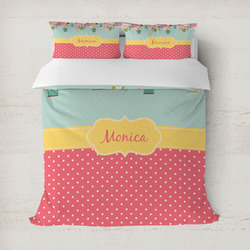 Easter Birdhouses Duvet Cover Set - Full / Queen (Personalized)