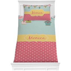 Easter Birdhouses Comforter Set - Twin XL (Personalized)