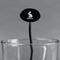 Easter Birdhouses Black Plastic 7" Stir Stick - Oval - Main