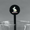 Easter Birdhouses Black Plastic 7" Stir Stick - Round - Main