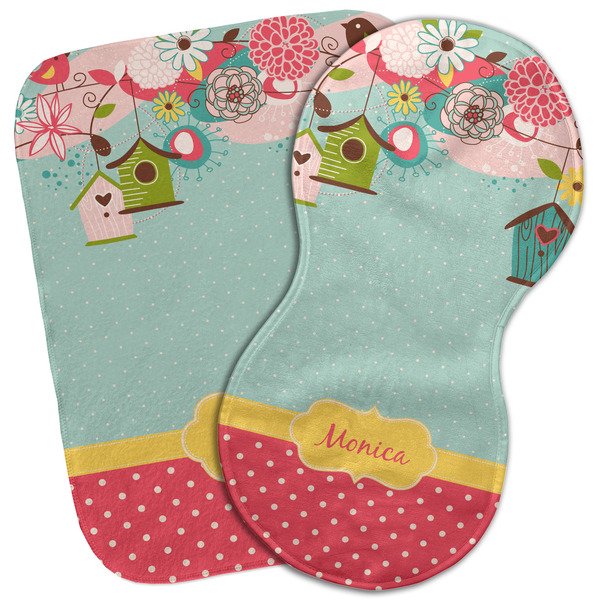 Custom Easter Birdhouses Burp Cloth (Personalized)