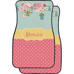 Easter Birdhouses Car Floor Mats (Front Seat) (Personalized)