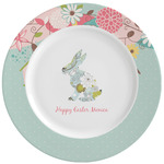 Easter Birdhouses Ceramic Dinner Plates (Set of 4) (Personalized)