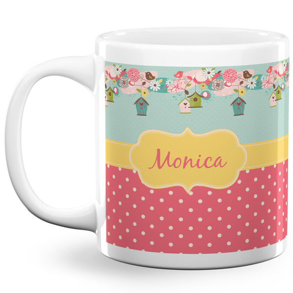 Custom Easter Birdhouses 20 Oz Coffee Mug - White (Personalized)