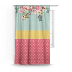 Easter Birdhouses Curtain